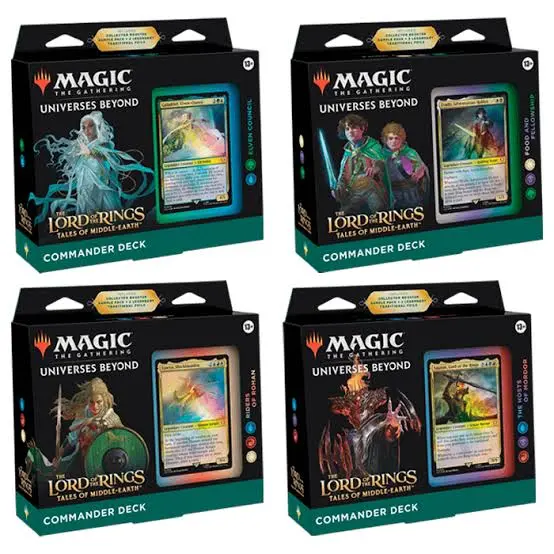 Magic - Display x4 Mazo Commander El Señor de los Anillos