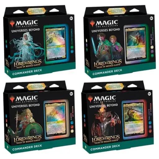 Magic - Display x4 Mazo Commander El Señor de los Anillos
