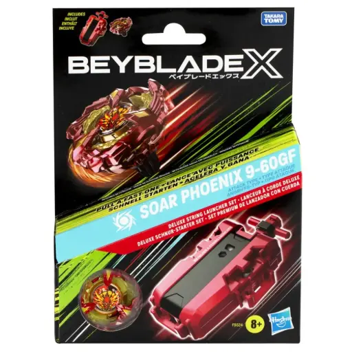 Beyblade X Set de Lanzador Portátil Premium Soar Phoenix